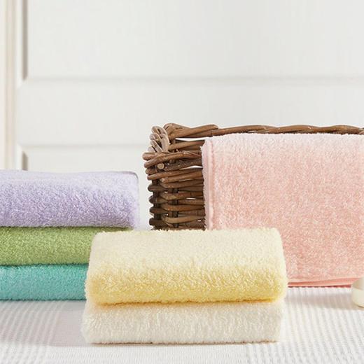 内野（UCHINO）棉花糖面巾pro纯棉新型无捻纱毛巾柔软吸水洗脸巾儿童毛巾蓝绿 商品图7