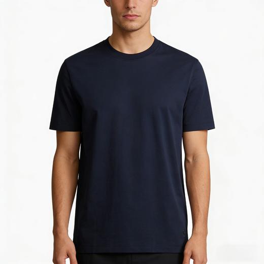 【天蚕丝5A抗菌】铂雅圆领短袖上衣，棉、涤、蚕丝混纺，品质细腻，手感滑爽，面料是5A抗菌99/26962U 商品图2