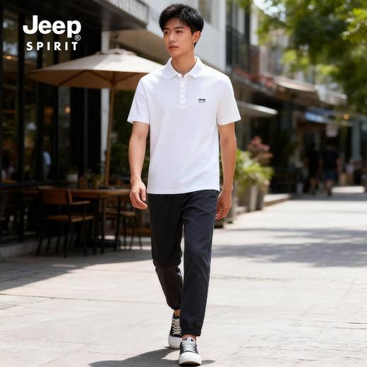 热卖中！！！JEEP SPIRIT商务冰丝无痕速干polo衫    速干透气  清凉一夏 商品图3