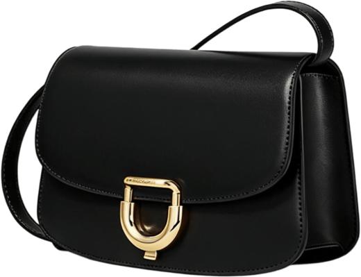 824101060160 迪桑娜DISSONA 【筑语】牛皮单肩斜挎包豆腐包腋下简约通勤方包【22*6.5*13.4cm	】 商品图0