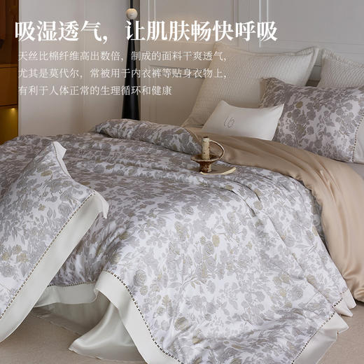 臻品100支天丝轻奢印花四件套(和风沐野) 商品图4