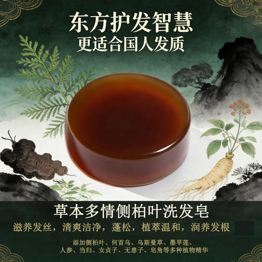 侧柏叶洗发皂新疆乌斯曼草何首乌正品国货 商品图4
