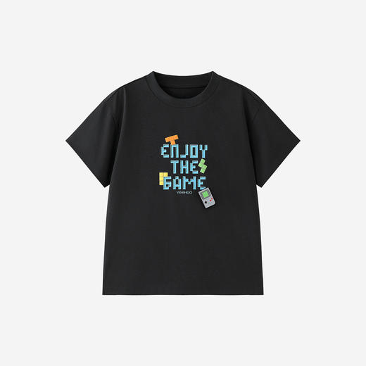 英氏儿童衣服男童夏季短袖圆领T恤女童卡通印花26新款百搭上衣 商品图4