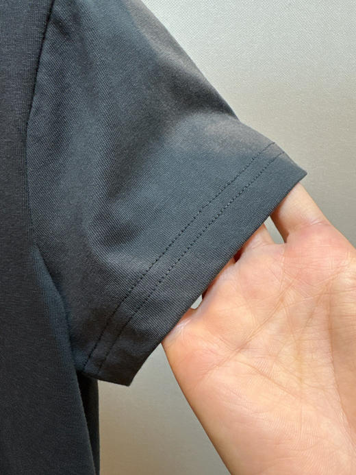 41-4 巨巨巨时髦 纯圆正 AW基础 暗黑做旧水洗 字母烫钻 时髦短袖T恤 商品图12