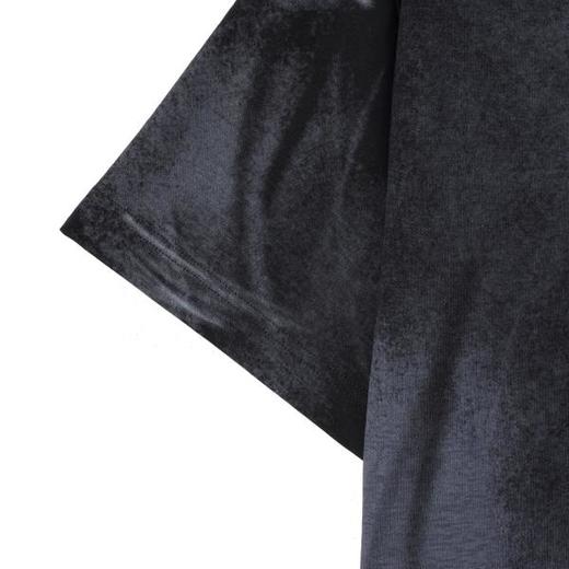 SDSA男装2026新款轻奢国潮复古做旧扎染三粒扣装饰宽松短袖T恤 商品图3