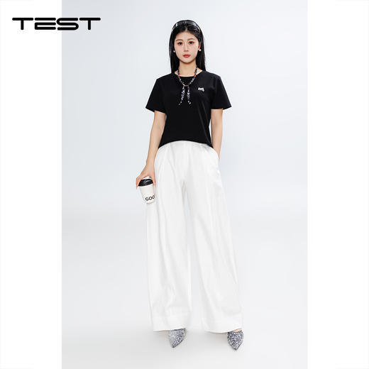 春上新简约刺绣修身显瘦百搭上衣1261045 商品图4