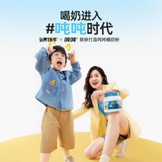 认养一头牛 A2 β-酪蛋白 生牛乳营养奶粉吨吨桶 全脂800g 商品图5