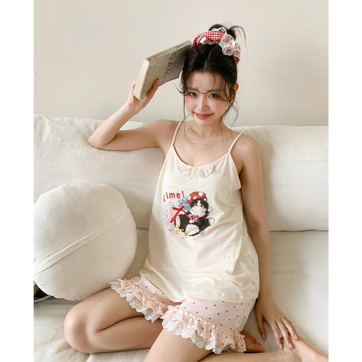 可爱INS猫咪软萌俏皮甜美家居服睡衣-纪念日百货门店同款171147832 商品图4