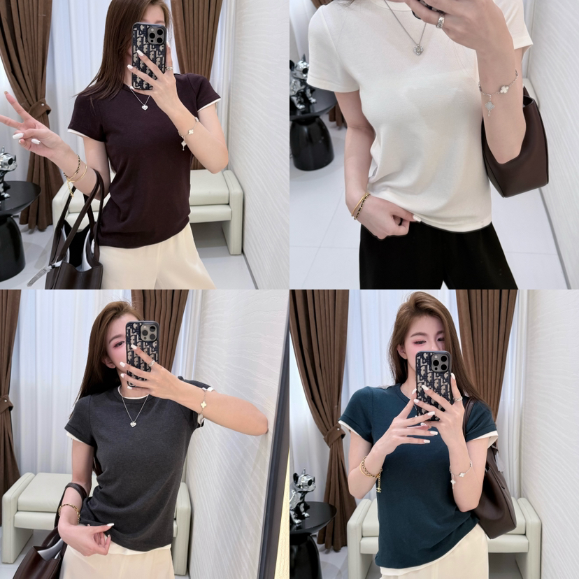 41-6 极限特惠48H 本月主推 5K+同源面料 TR极简纯色 基础款 女士圆领短袖T恤