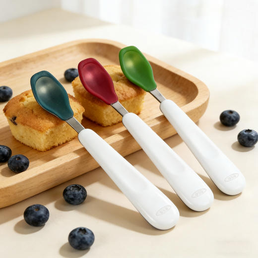 美国OXO TotOXO Tot 婴幼儿不锈钢硅胶头勺 单支 6M+ 商品图5