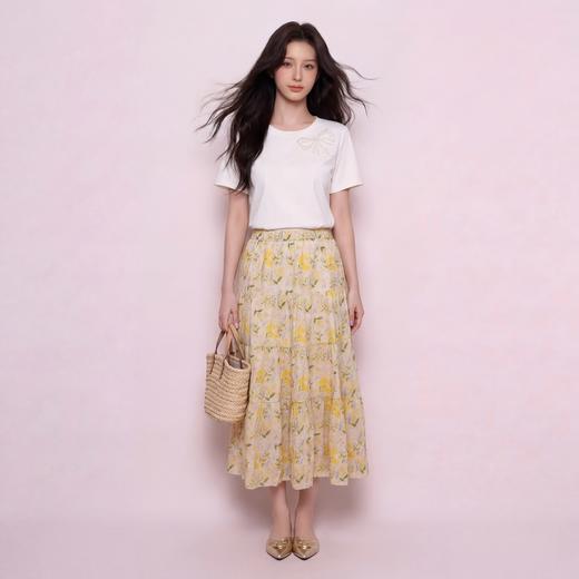 奢姿大码女装2026夏季减龄碎花半身裙胖妹妹松紧腰时尚百搭裙子9962472142 商品图2