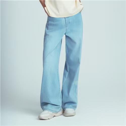 佐丹奴女装26年新款凉感阔腿拖地牛仔裤冰冰裤05416007 商品图0