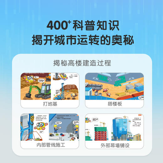 【🎁首发加赠】3-6岁探索城市中的科学 奇妙的城市历险/4册+儿童科学启蒙大百科 🎁赠科学启蒙口袋书 商品图3