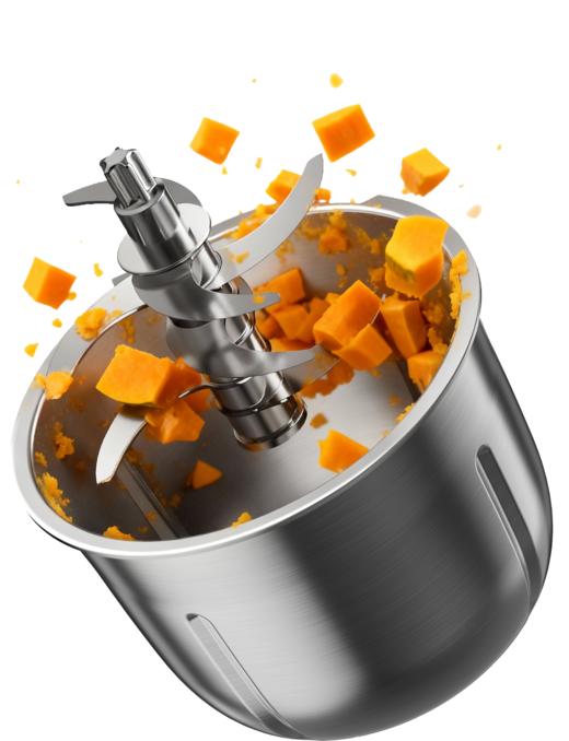 【宝宝辅食机】鹿念多功能辅食机LN-FS01 微压蒸煮炖搅一台搞定 12大功能 高温自清洁 全不锈钢材质 24h预约 12h保温 商品图12