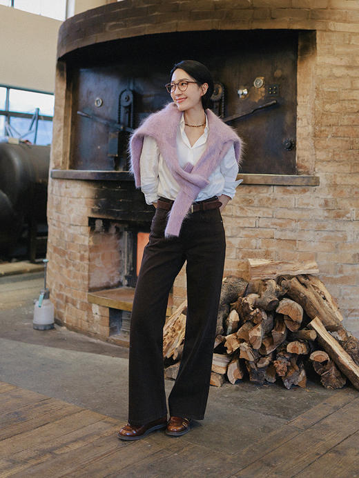 0401上新｜莱卡双芯弹力面料 复古高级感 高腰显瘦直筒牛仔裤 商品图1