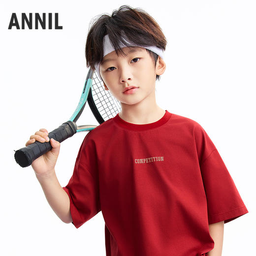 男童圆领短袖针织衫夏季新款安奈儿童装EB621691 商品图1