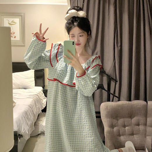 INS甜美恬静微风可居家外穿睡衣家居服-纪念日百货门店同款169451747 商品图4