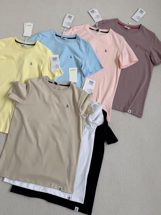 【lb1】女士夏日通勤休闲糖果配色圆领短袖T恤！！ 商品图1