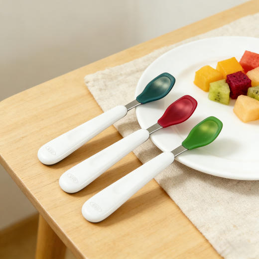 美国OXO TotOXO Tot 婴幼儿不锈钢硅胶头勺 单支 6M+ 商品图2