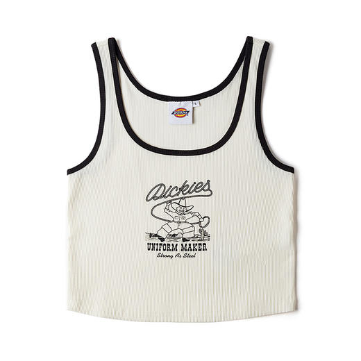 Dickies字母印花女式背心 休闲百搭 无袖上衣 DK0A87TJ 商品图3