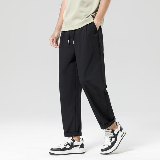 gxgjeans男装【夏款推荐】26款松紧腰纯色男士休闲长裤舒适百搭锥形裤男裤子K&C 商品图2