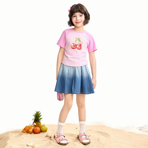 【实体店同款】女童牛仔半裙夏季新款安奈儿童装AG623184 商品图5