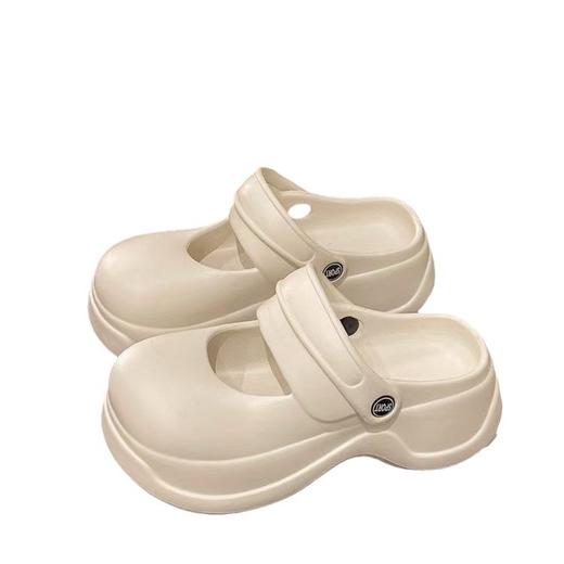 夏季少女感玛丽珍拖鞋外穿厚底居家EVA拖鞋沙滩鞋包头 商品图4