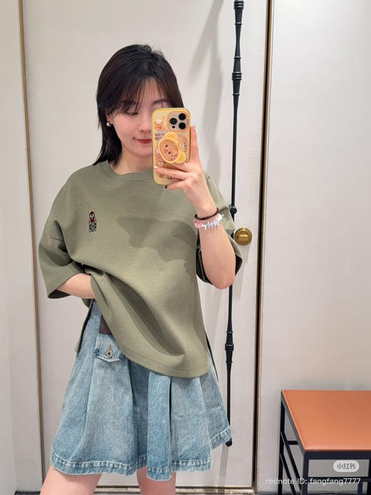 41-1 独家圆正 lew联名款 太空棉 气球宽松圆领 短袖T恤 我穿M炒鸡完美 商品图13