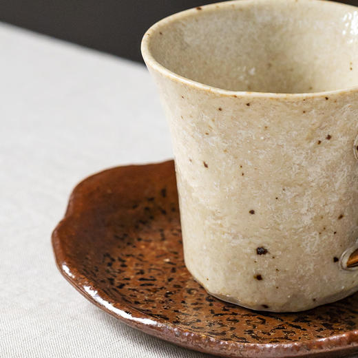 【系列满39包邮】粉引粗陶咖啡杯（基地直发-顺丰包邮）| 容量：190ml，日本进口【合作生产，公平贸易】 商品图4