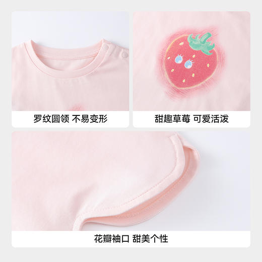 【实体店同款】女童圆领短袖上衣夏季新款安奈儿童装XG621204 商品图4