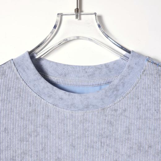 SDSA男装2026新款高贵轻奢美式简约明线圆领短袖T恤百搭时尚上衣 商品图2