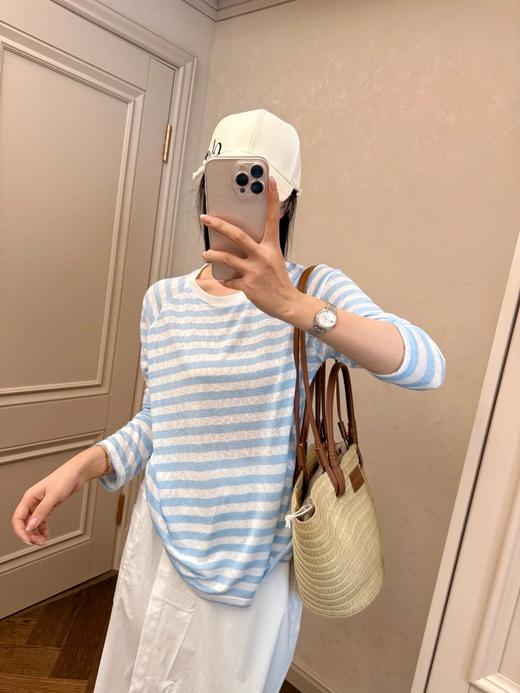 青岛版！防晒条纹衫  26Y04006- 商品图0
