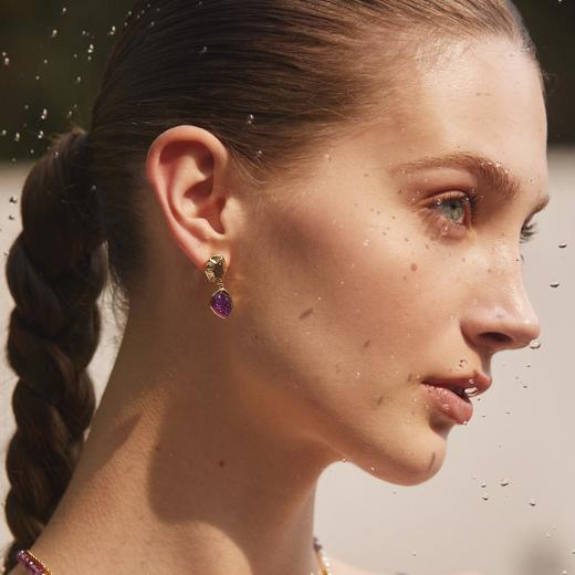 AmberLollipop安铂洛利 流光至境系列天然水晶耳坠 商品图2