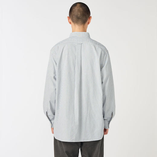 nanamica Button Down Stripe Wind 男装纽扣领经典款条纹衬衫 商品图3