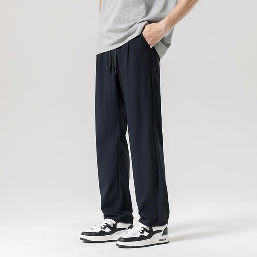 gxgjeans男装【含桑蚕丝】男士休闲裤26夏季款四面弹力运动跑步长裤子直筒裤K&C 商品图3