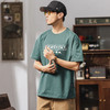 【DYG】大依优型大码男装夏季圆领短袖t恤复古水洗宽松休闲棉质短袖上衣 商品缩略图2