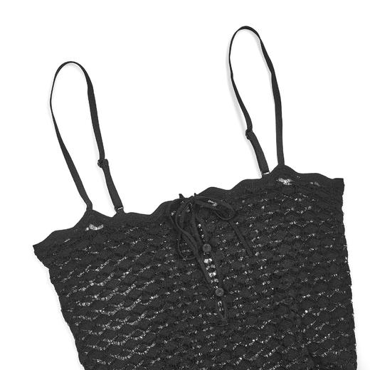 ROMI STUDIO伊力特混纺立体菱格肌理花型挑孔吊带背心 RWDSST2921 商品图2