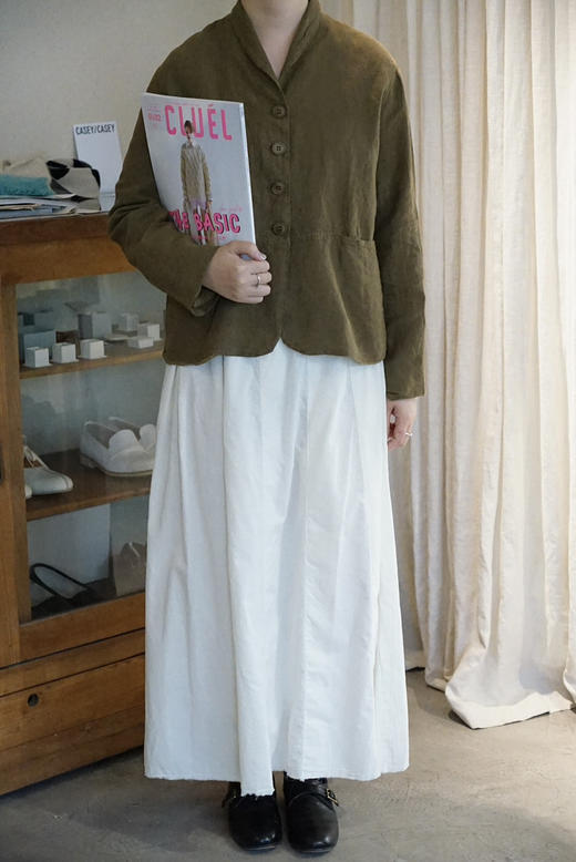 AEQUAMENTE 轻盈柔软毛边半身裙 商品图4