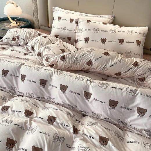 【有氧针织棉四件套】贴身裸睡 母婴A类针织 亲肤感受 云般棉柔 每一针每一线给你柔软的呵护 商品图3