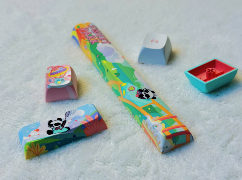 玄派熊猫客制化97/98键键帽-sweetpark款