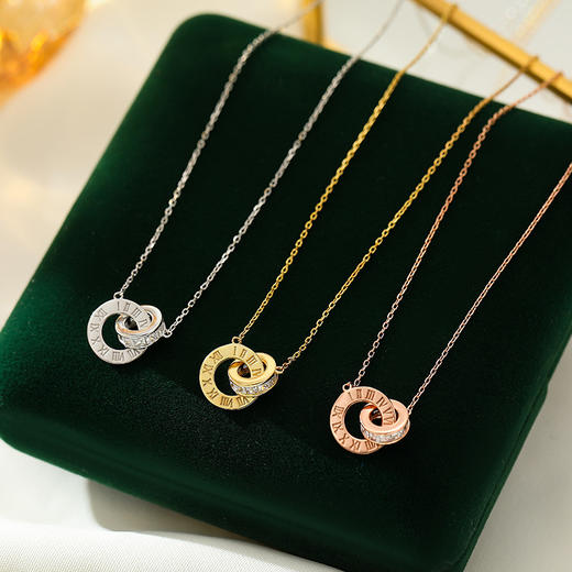 【环环相扣】S925银古罗马项链【RSX-NS354】 商品图0