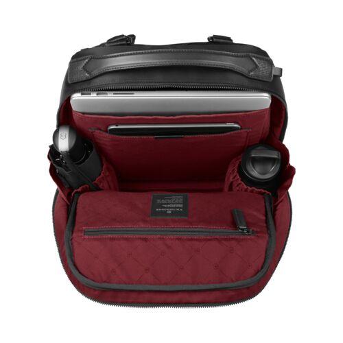 維氏軍刀 炫黑铝面系列 15英寸笔记本电脑双肩背包，黑色 611804 商品图1