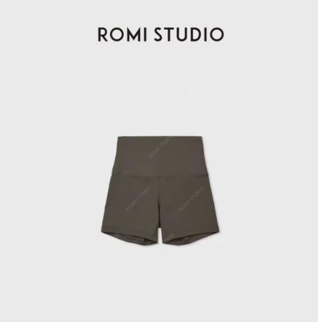ROMI STUDIO轻盈裸感无束缚  夏季简约弹力高腰短裤RWCRXW3941 商品图1
