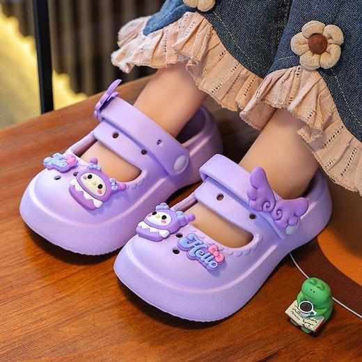 儿童鞋女童儿童玛丽珍洞洞鞋女可爱甜美公主鞋儿童凉鞋儿童拖鞋女 商品图1