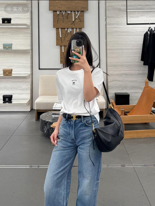 赛琳 2026春夏最新款💫💫 经典刺绣T恤（MM） 商品图12