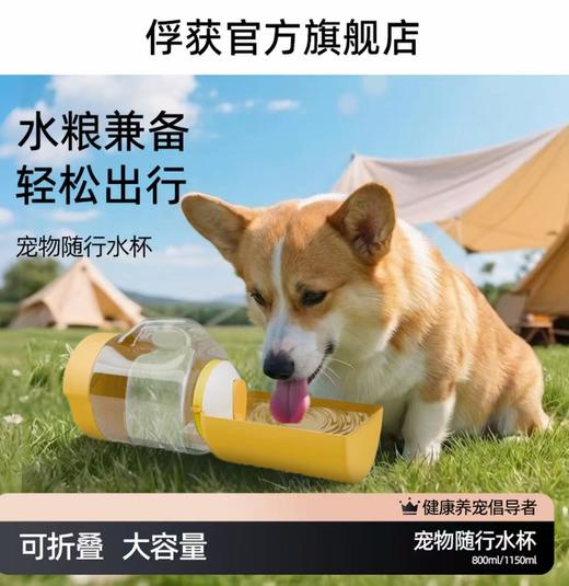 【俘获好礼】FUHUO俘获宠物随行杯猫咪狗狗外出运动自便携饮水放粮遛狗喝水杯 商品图0