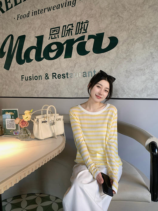 🌿自在如风，不辜负每一份信任🌸【子载ZI · ZAI 春夏莱赛尔条纹罩衫】一件好的衣服，👏是身体最温柔的依靠。 🔹百分百莱赛尔天丝面料，✨松软且带有垂坠感！ 商品图0