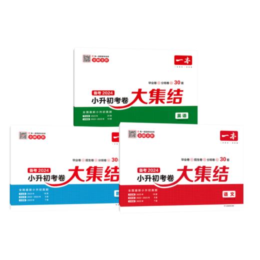 一本 小升初考卷大集结 语文+数学+英语 2024 商品图0