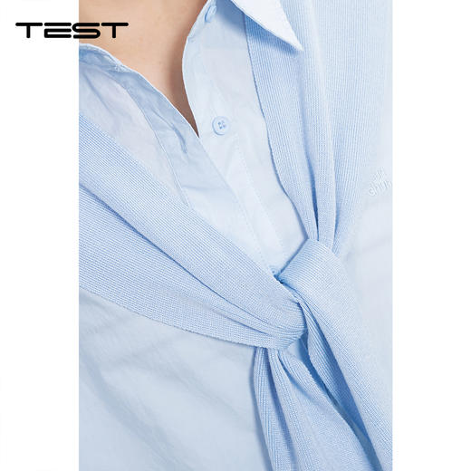 春上新设计感撞色宽松显瘦休闲长袖衬衣1261050 商品图3