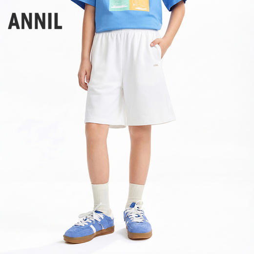 男女童全腰针织中裤夏季新款安奈儿童装EM626607 商品图2